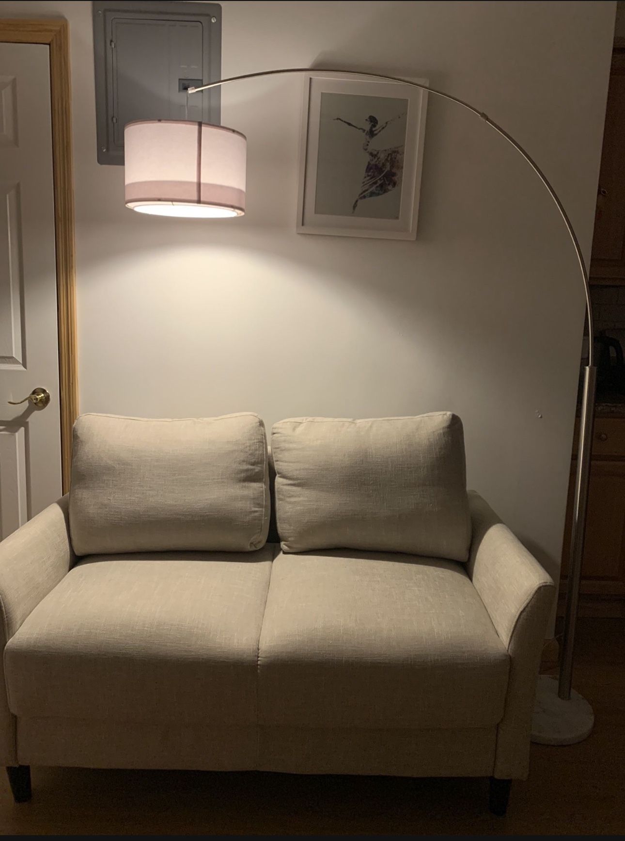 Zinus Jackie Loveseat Beige $180