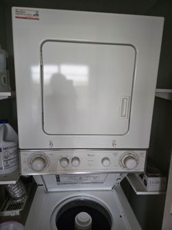 Whirlpool 24” washer dryer stackable combo.