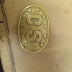 Civil War Confederate States Belt Buckle, Real Deal