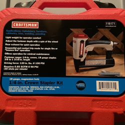 Craftsman 1/4-inch 18-gauge Crown Stapler Kit