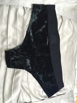 VS PINK Black Crushed Velvet Medium Panties for Sale in Las Vegas, NV -  OfferUp
