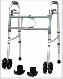 Narrow Folding Walker for Seniors with Motion Sensor Light