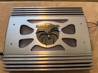 Old school Car Amp SoundStream Picasso Series Tarantula Logo Class AB 4 channel bridge mode 2channel 400watts rms perfect for midrange midbass midhigh