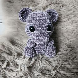 Crochet Hippo Plushie 