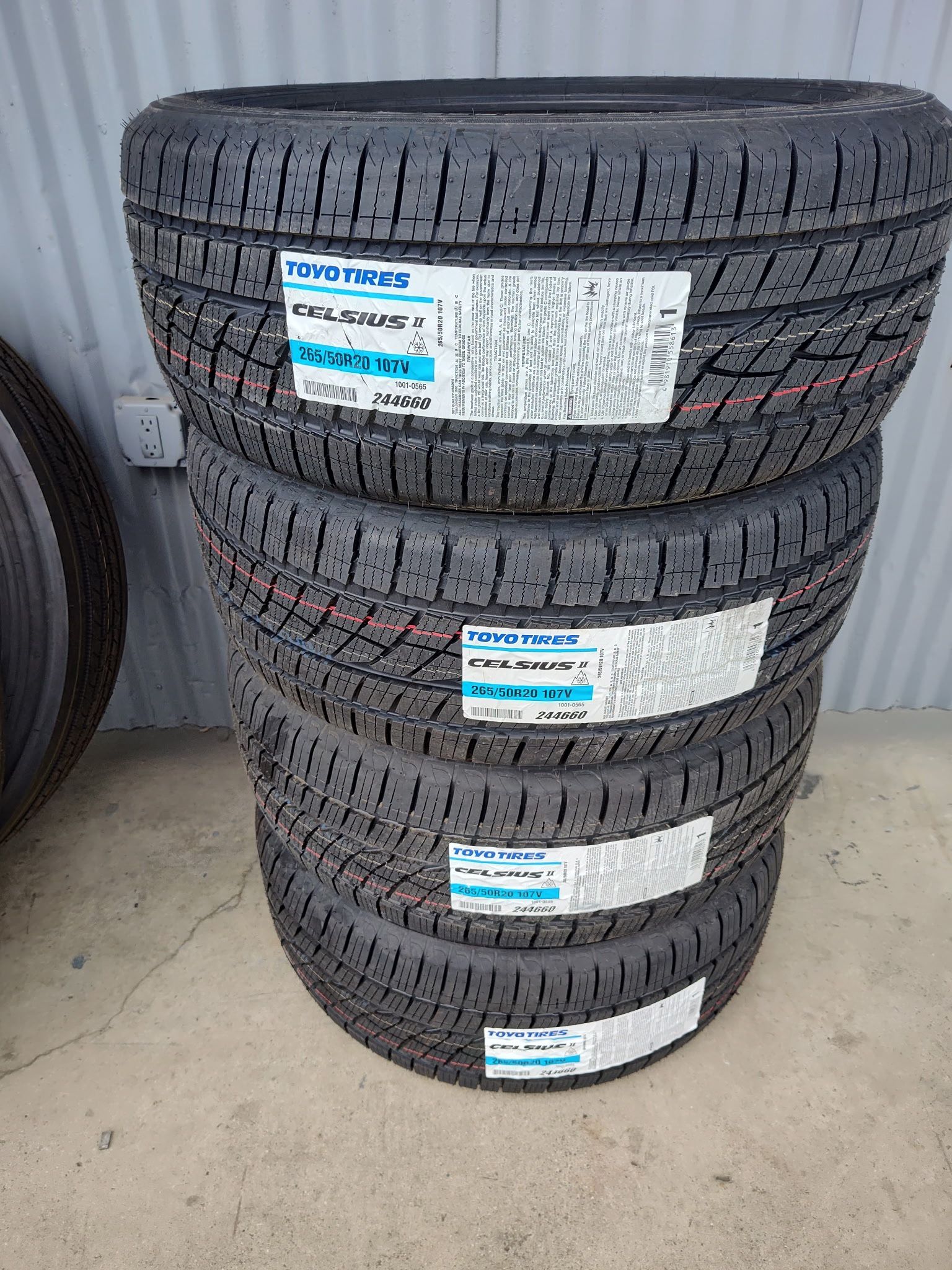 New 265/50/20 Toyo CELSIUS II price is firm