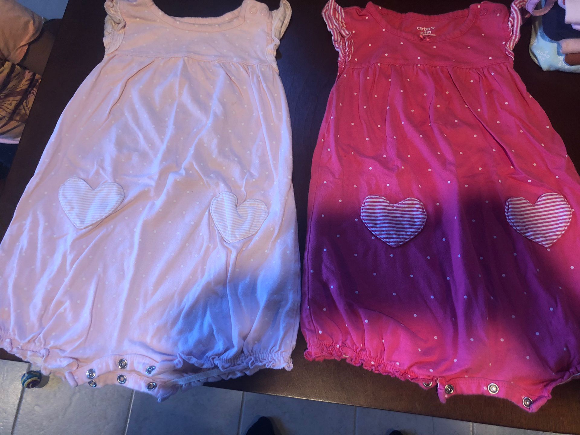 Carter’s Baby Girl Rompers