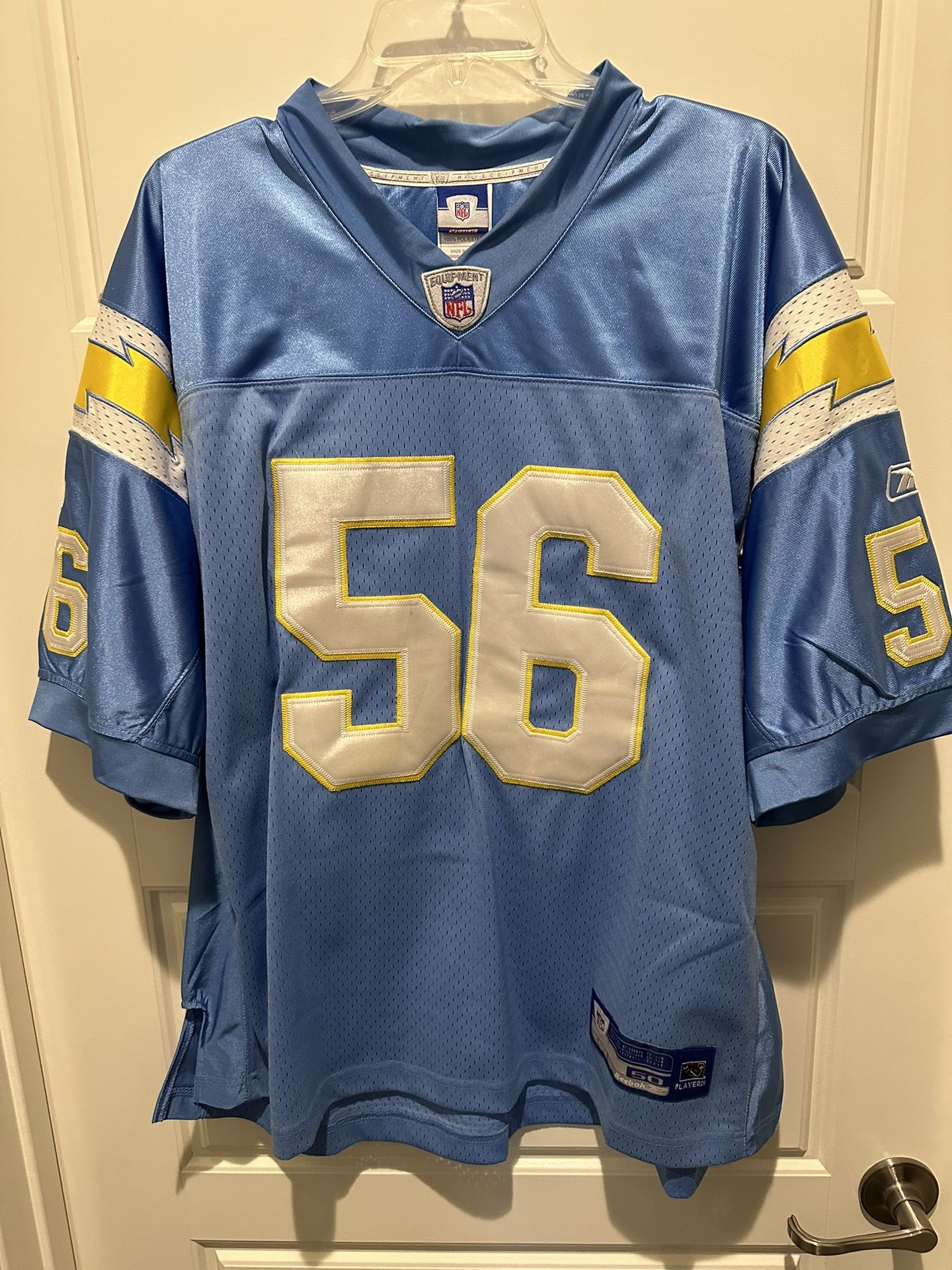 Shawne “Lights Out” Merriman NFL Chargers Jersey - Adult Size 50