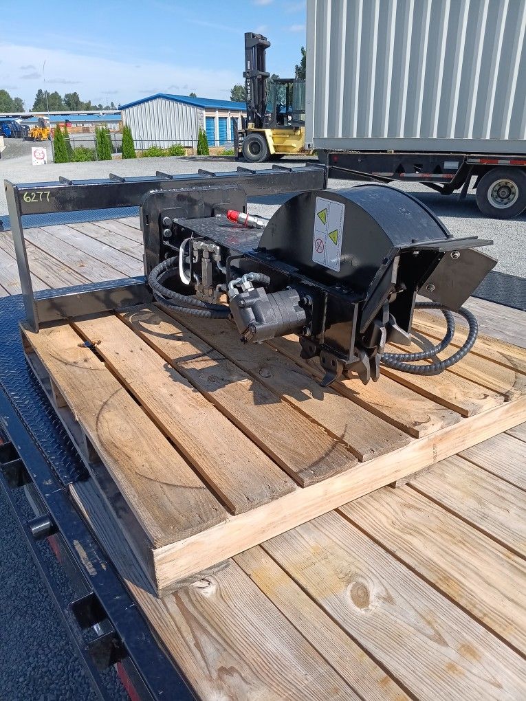 Skid Steer Hydraulic Stump Grinder Attachment. NEW!