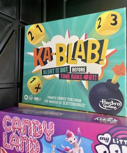 Kids Board Game Lot : Kablab / Candy Land / Apples Jr./ Monopoly Jr