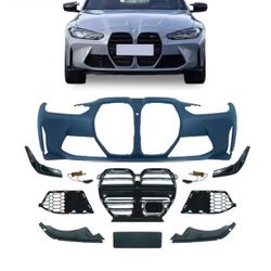 M4 Style Front Bumper Kit Assembly For 2020-2024 BMW 4 Series G22 G23