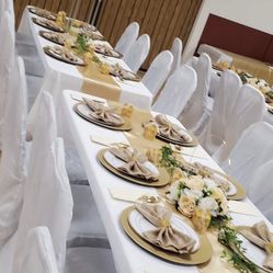 White Table Covers  90 X 156