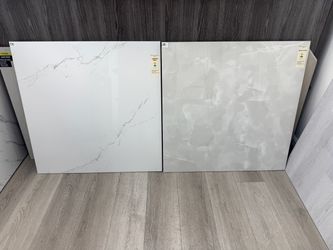 Carrara Gray & Onyx Clair Porcelain Tile Samples