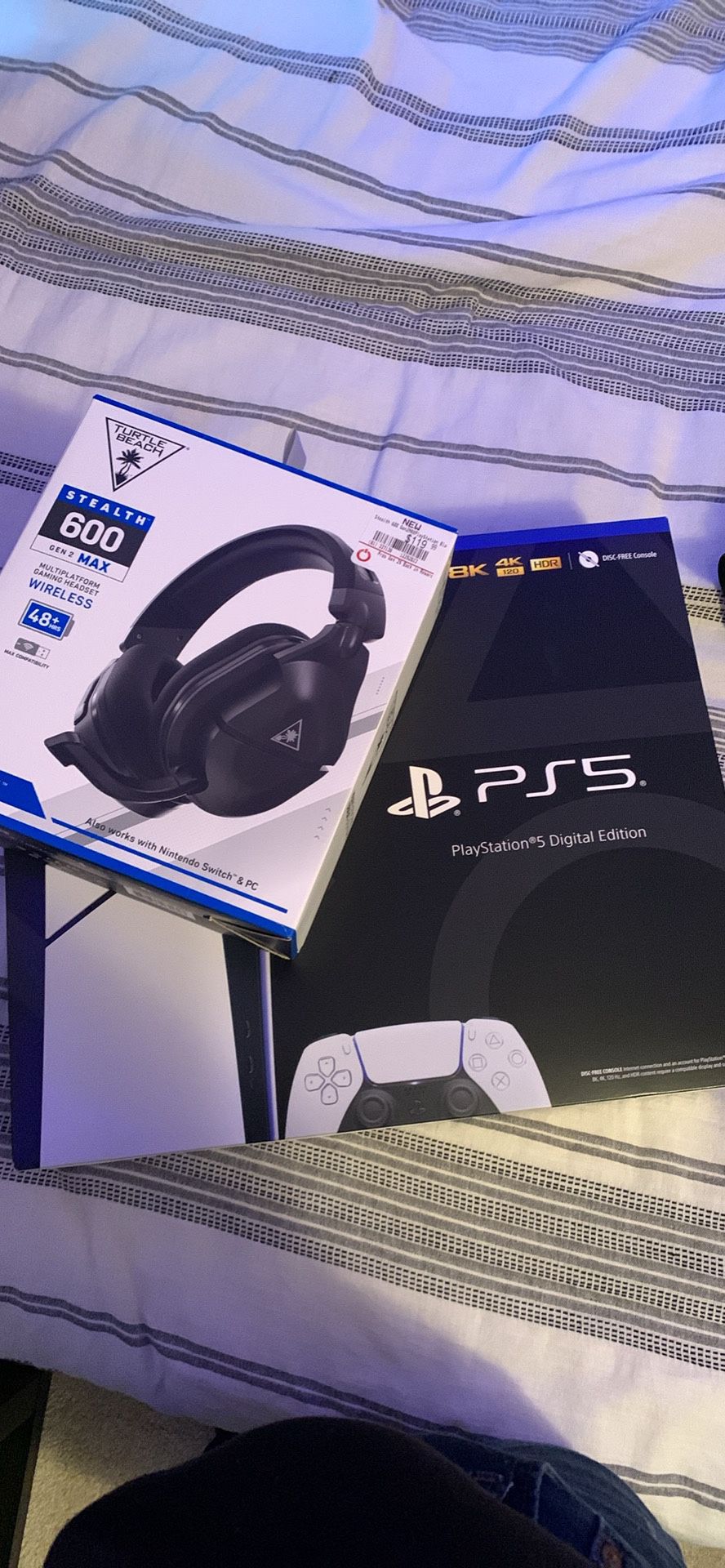 Ps5 With Wireless Headsets And One Controller 