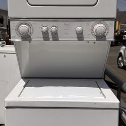 Fantastic Whirlpool Apartment Size  24 In Wide , 26 In Deep Stackable Washer GAS DRYER. ( Can Also Convert To PROPANE)