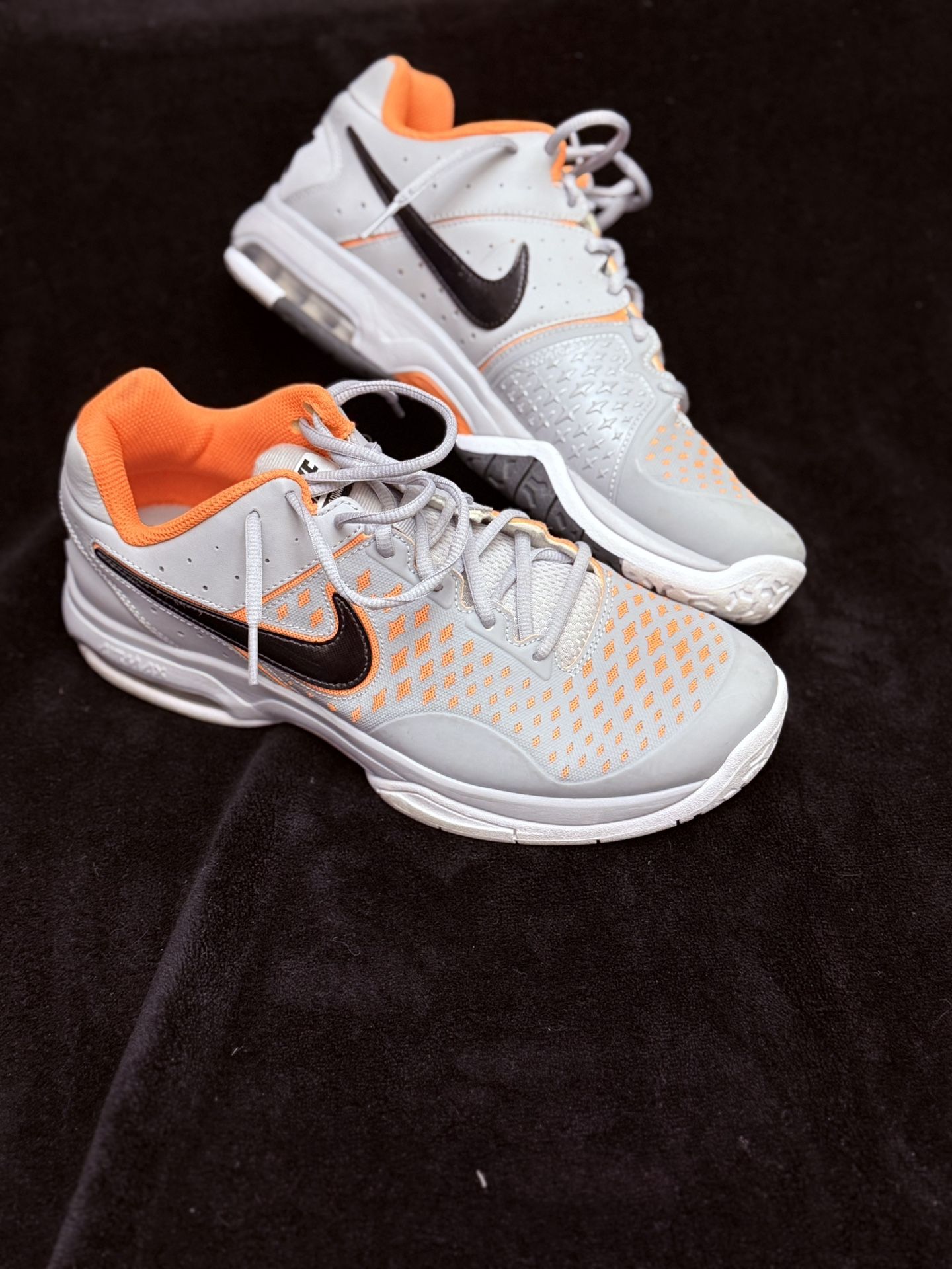 Nike Air Max Tennis Shoes-Gray &Orange Men’s Size 9.5 