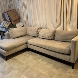 West Elm Blake Sectional Soda (Verona Dove)