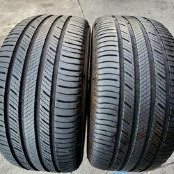 2 USED TIRES MICHELIN 215/55/17