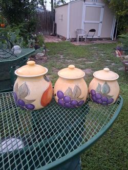 Colorful kitchen Canister jars with Lids