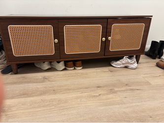 Walnut shoe cabinet