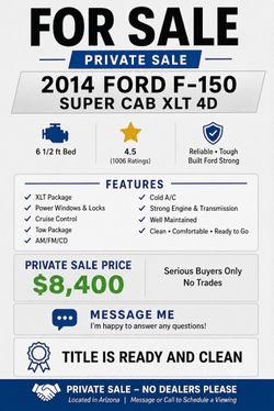 2014 Ford F-150 xlt super cab 6 1/2
