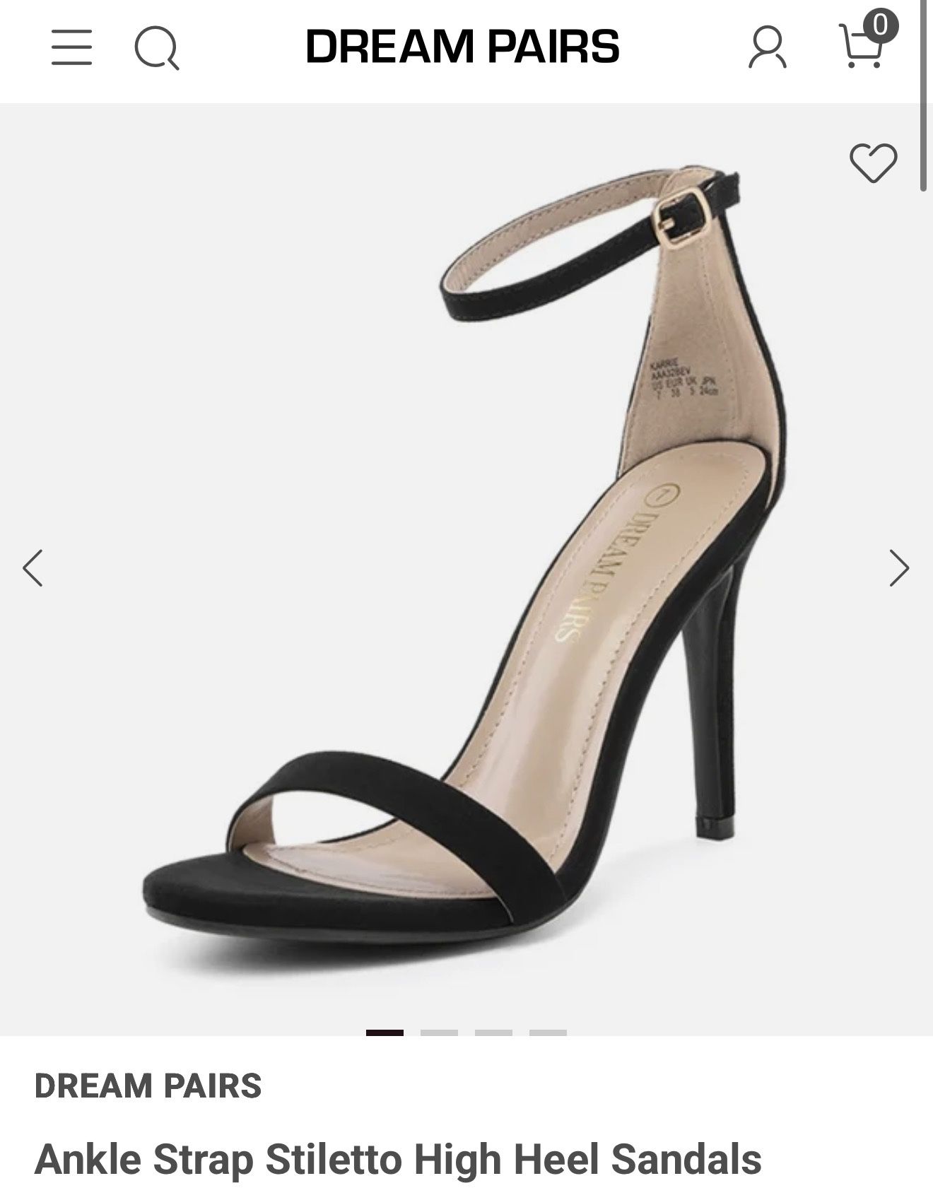 Ankle Strap Stiletto High Heel Sandals