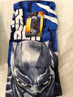 New Marvel Black Panther Beach Towel