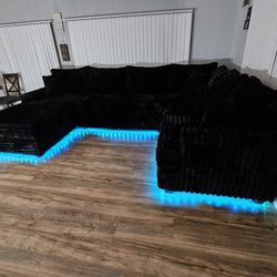 Brand New Sectional Corduroy Fabric With LED Lght $1898