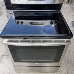 GE Electric Stove Stainless Steel
