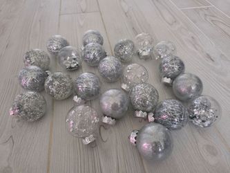22 Pcs Christmas Ball Ornaments, 2.36 Inch/6 Cm Christmas Balls, Christmas Plastic Decorative Baubles