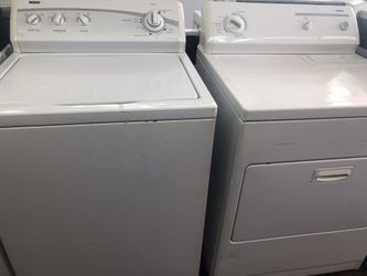 Kenmore 32 Options! Washer Dryer Pair! SUPER CAPACITY! Heavy Duty! Nice Porcelain Tubs! Downy & Bleach Dispensers! 30-Day Guarantee! We Cn Deliver TO