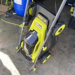 Ryobi 18v 16inch Mower New Out Of The Box W Battery And Charger 