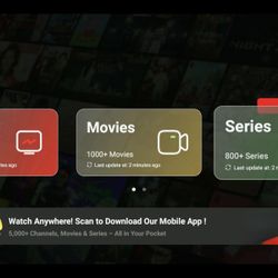 Live TV, Movies, Series & Sports