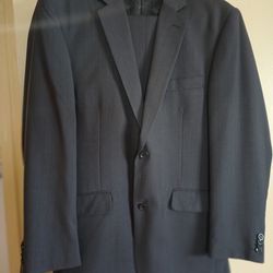 Nordstrom Charcoal Men's Suit New  40 Regular 34/30 Pants /Traje De Hombre  Gris 34/30 Pantalon 40R Saco 