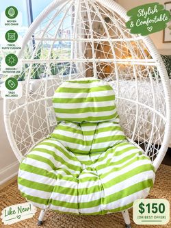 Woven egg chair