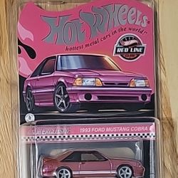 In hand Hot Wheels RLC 24th National Convention Pink 1993 Ford Mustang