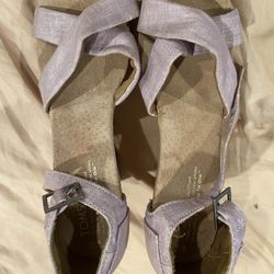 Toms Canvas Wedge Heels