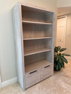Restoration hardware shelving unit