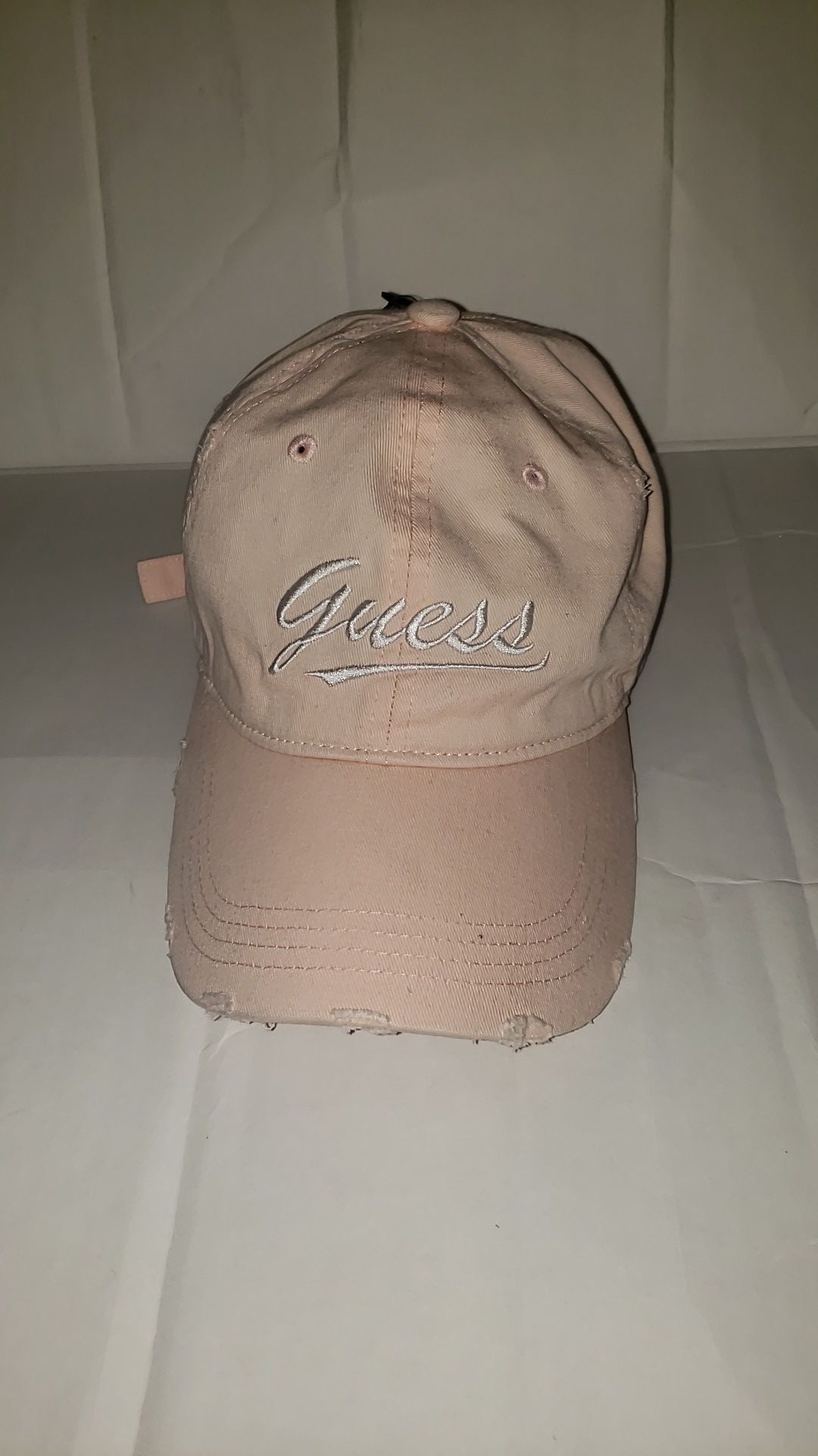 Ligh pink guess hat