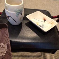 Beautiful Cermic Soap Disgph And Cup