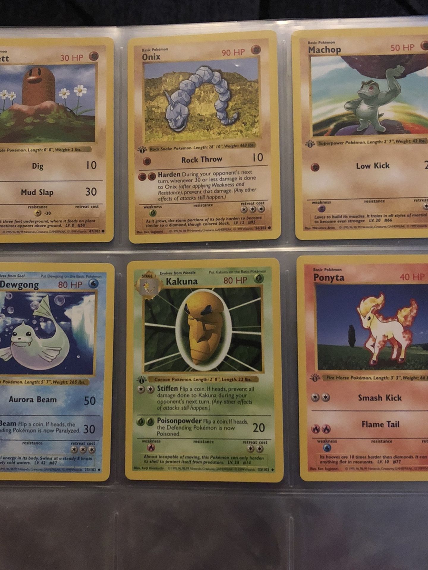 1st Edition Shadowless Base Set Pokemon Cards