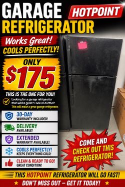 🚨🔥 GARAGE REFRIGERATOR SPECIAL – ONLY $175! 🔥🚨