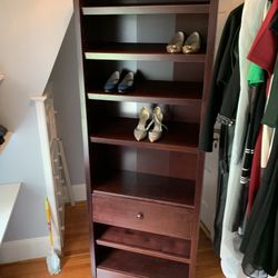 Wooden Shoe Cabinet, 80 Inches Tall X 31 Inches Wide