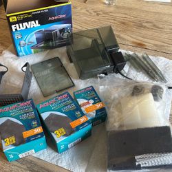 10 Gallon Fluval AquaClear Filter and Filter Supplies