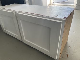 36” Wide White Wood Kitchen Cabinet 