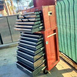 Craftsman Cart Tool Box 🧰 Used No Key  26"W 60"h    20 Drawer  Plus The Top Storage   DIP Drawer  16"1/2