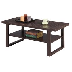 New in Box Modern Wooden Espresso Coffee Table 