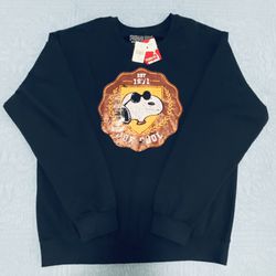 New Peanuts Licensed Snoopy “JOE COOL EST 1971” Navy Blue Sweatshirt Unisex 2x