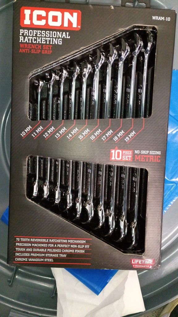 Wrenches 10 Piece Set Icon