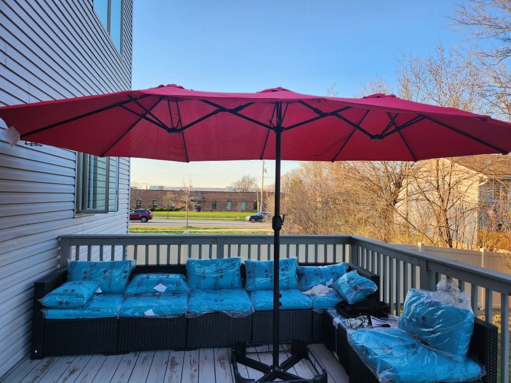 Porch/Deck Sofa Set With Center Table.