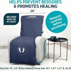 Lunderg Alternating Pressure Recliner Chair Pad